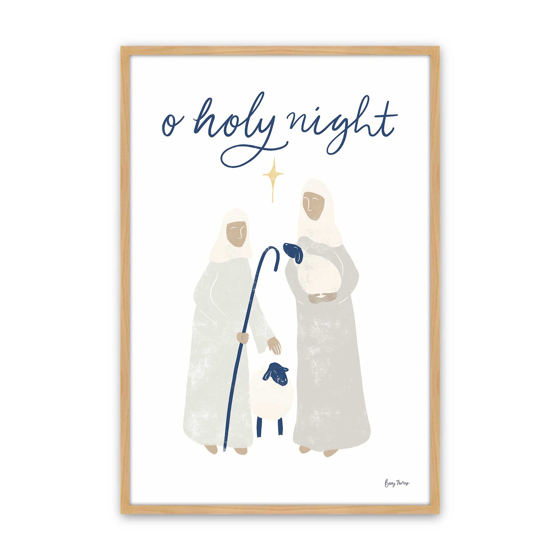 [Color:American Maple], Picture of art in a American Maple frame