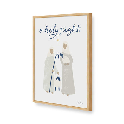 [Color:American Maple], Picture of art in a American Maple frame of the corner