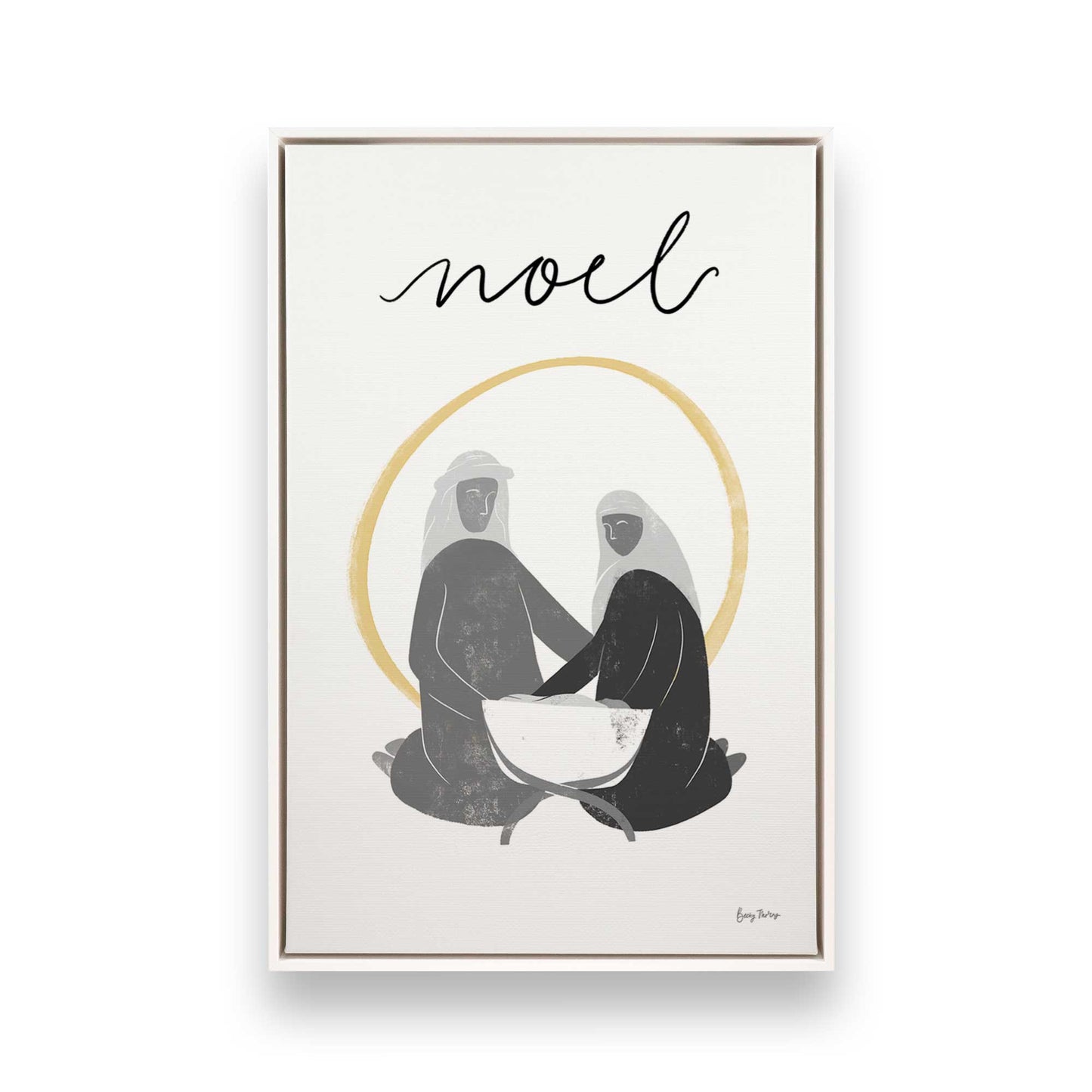 [Color:Opaque White], Picture of art in a White frame