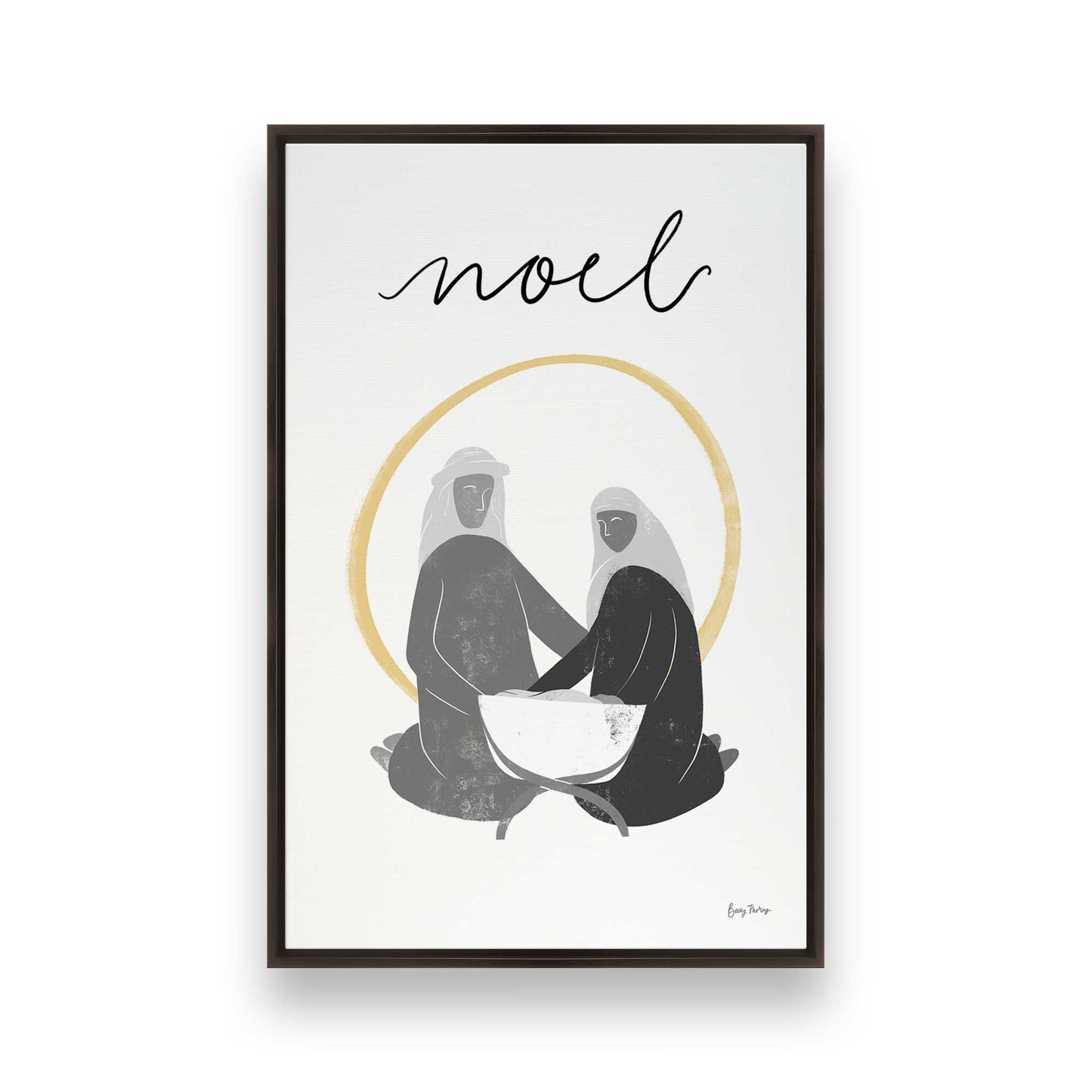 [Color:Espresso], Picture of art in a Espresso frame