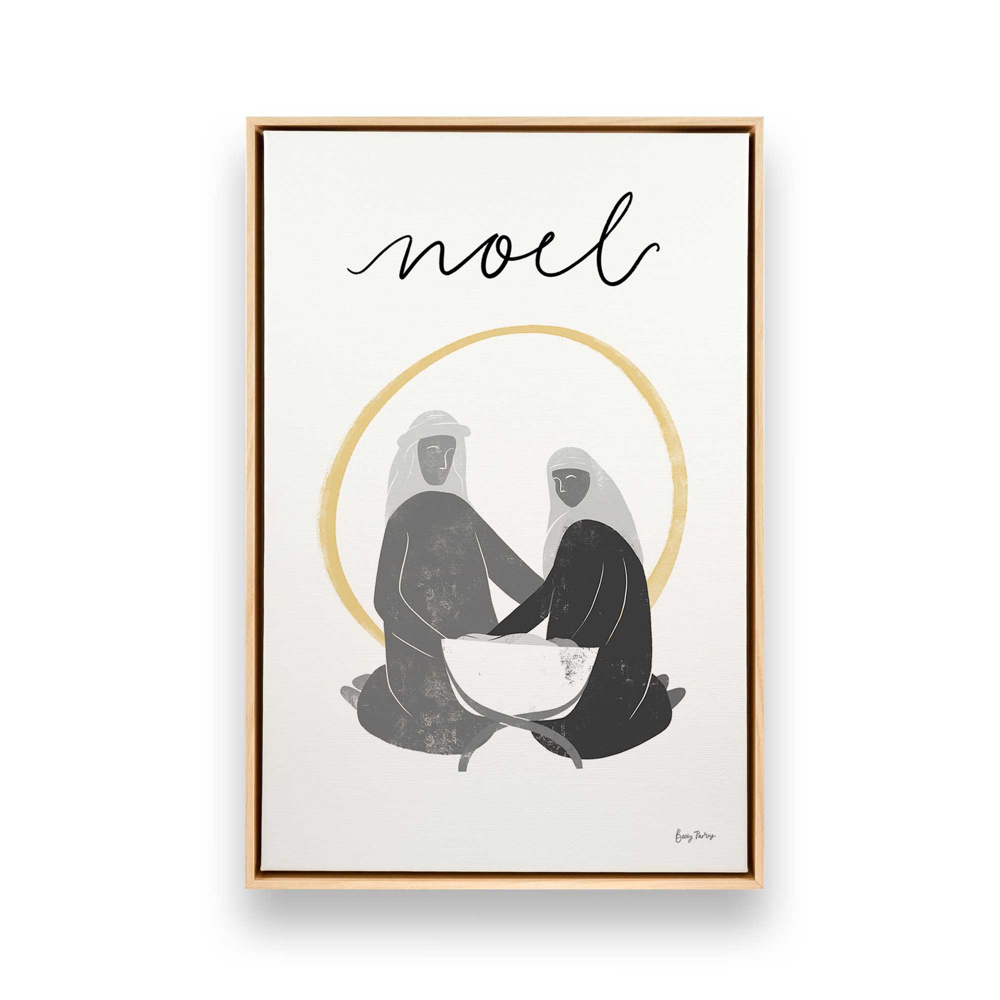 [Color:American Maple], Picture of art in a American Maple frame