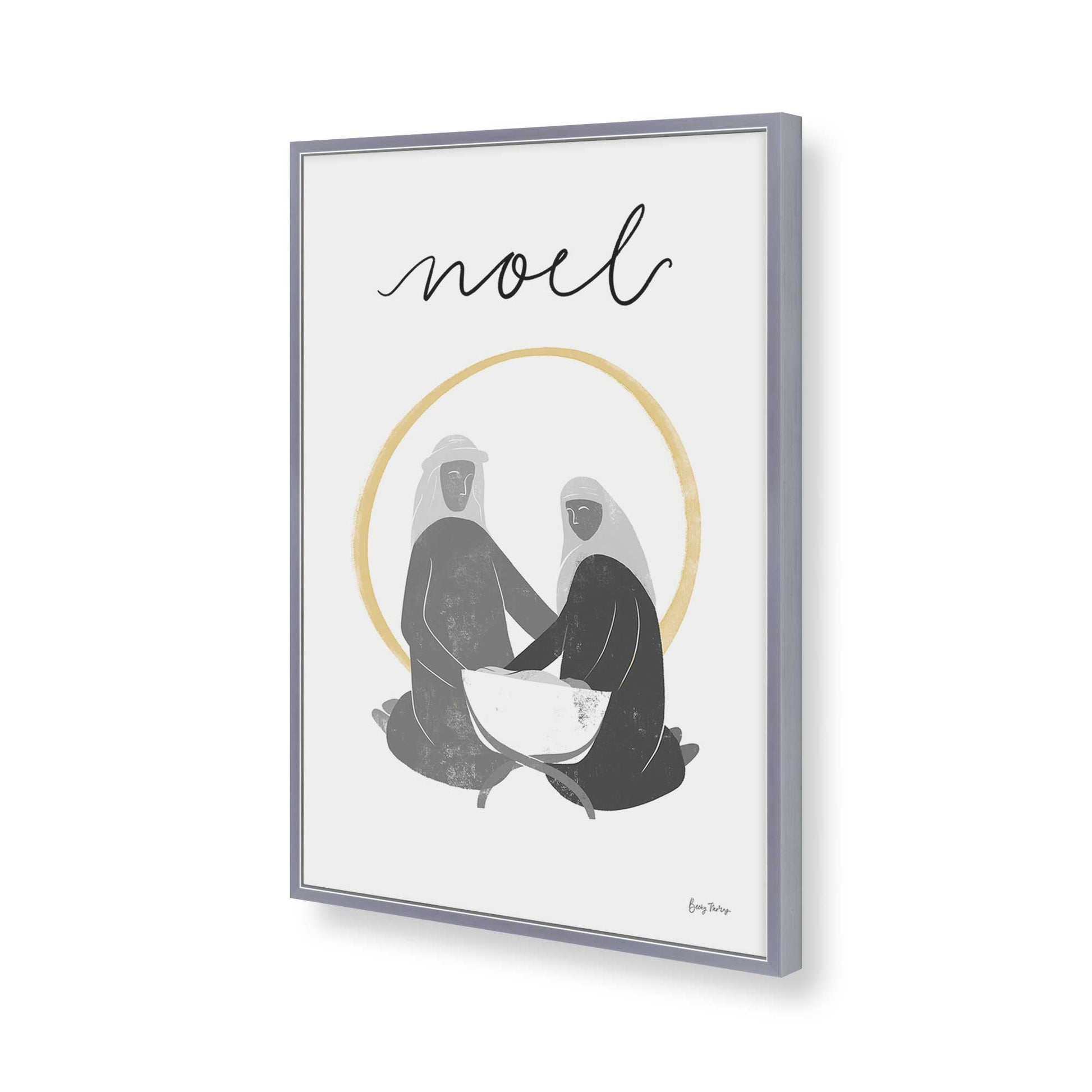 [Color:Polished Chrome], Picture of art in a Polished Chrome frame of the corner