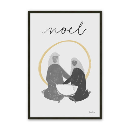 [Color:Satin Black], Picture of art in a Satin Black frame