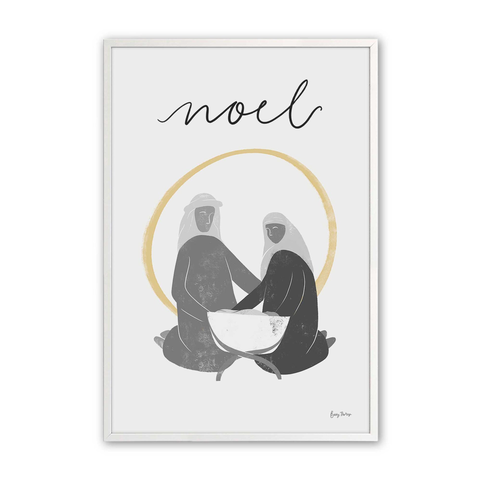 [Color:Opaque White], Picture of art in a Opaque White frame