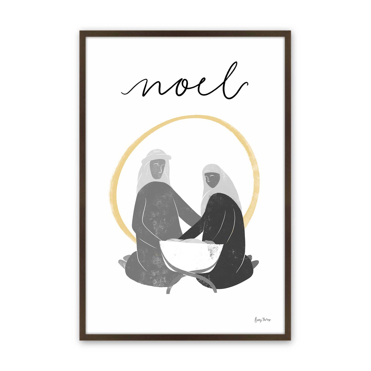 [Color:Belvinder Brown], Picture of art in a Belvinder Brown frame