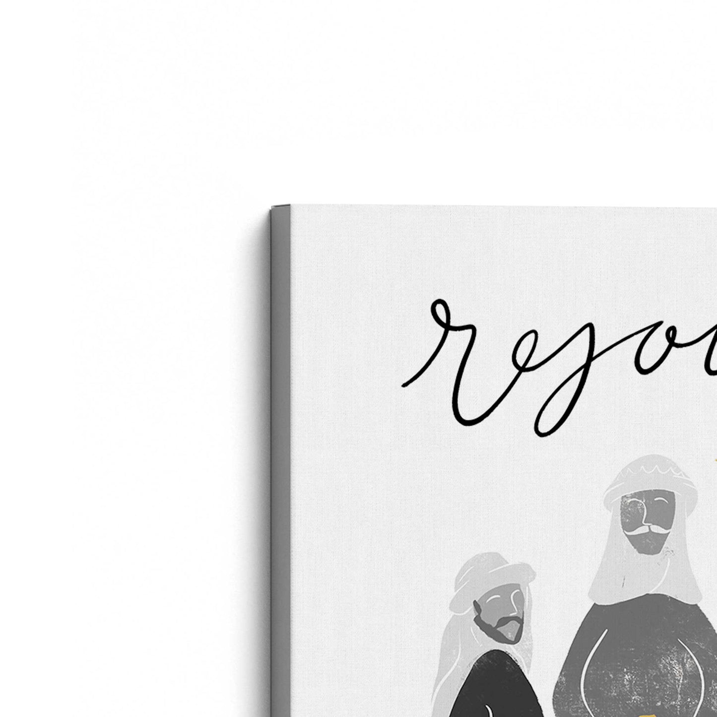 [Color:Stretched Canvas], Picture of the corner of the art