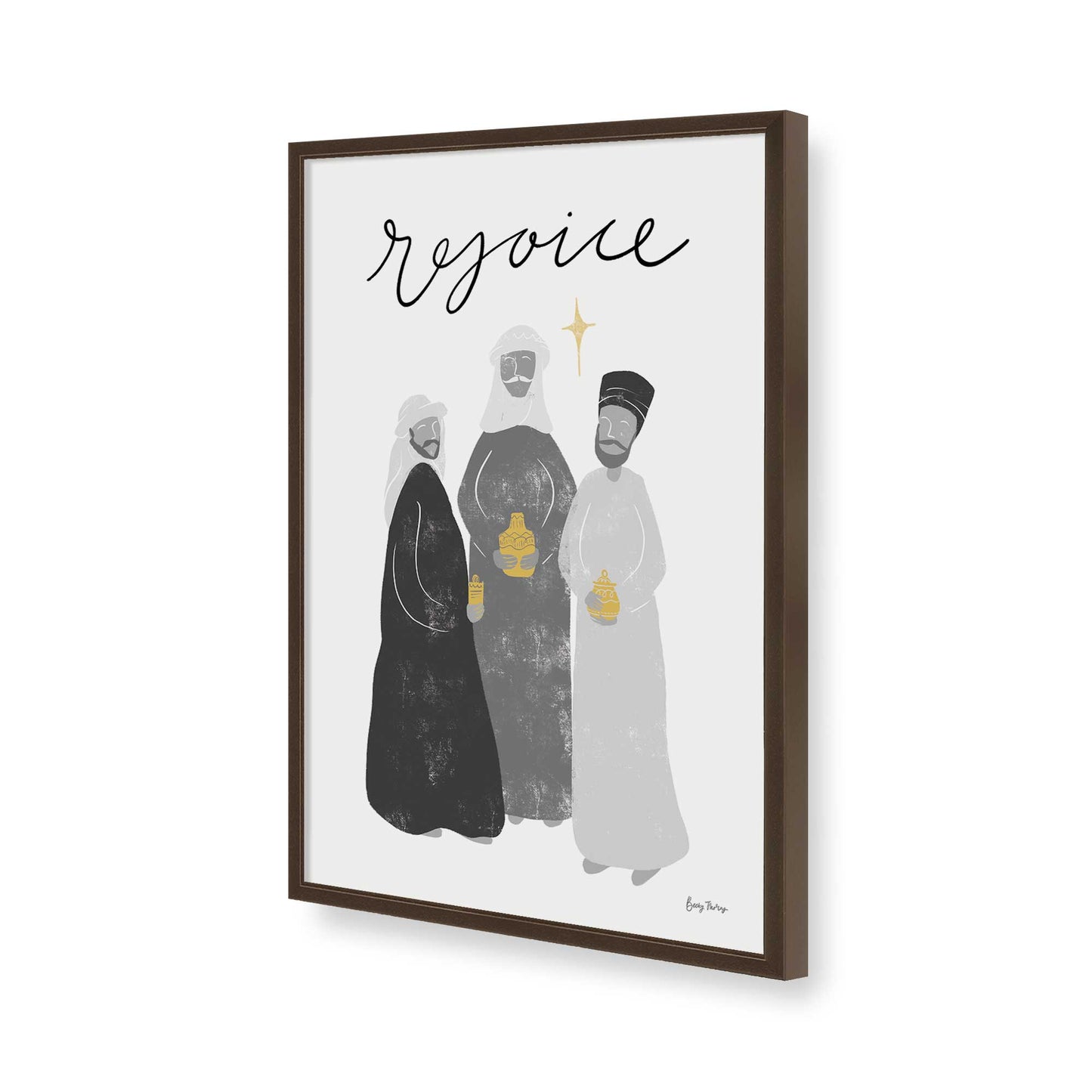 [Color:Belvinder Brown], Picture of art in a Belvinder Brown frame of the corner