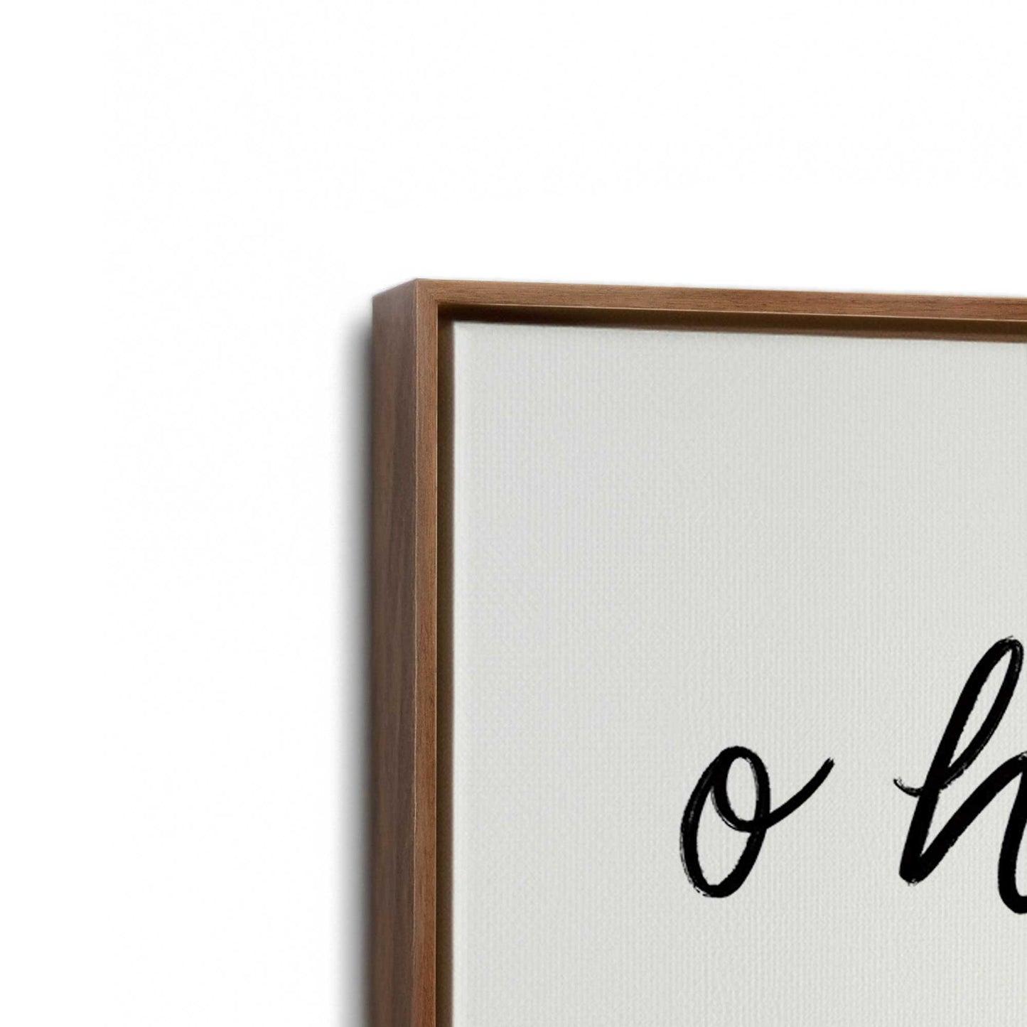 [Color:Walnut], Picture of art in a Walnut frame at an angle