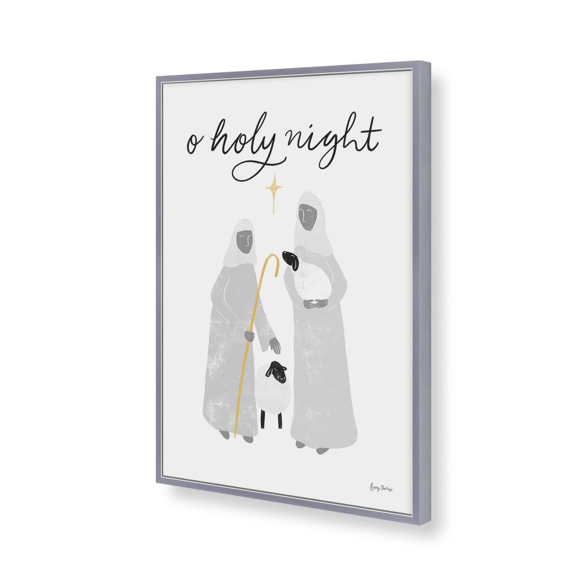 [Color:Polished Chrome], Picture of art in a Polished Chrome frame of the corner