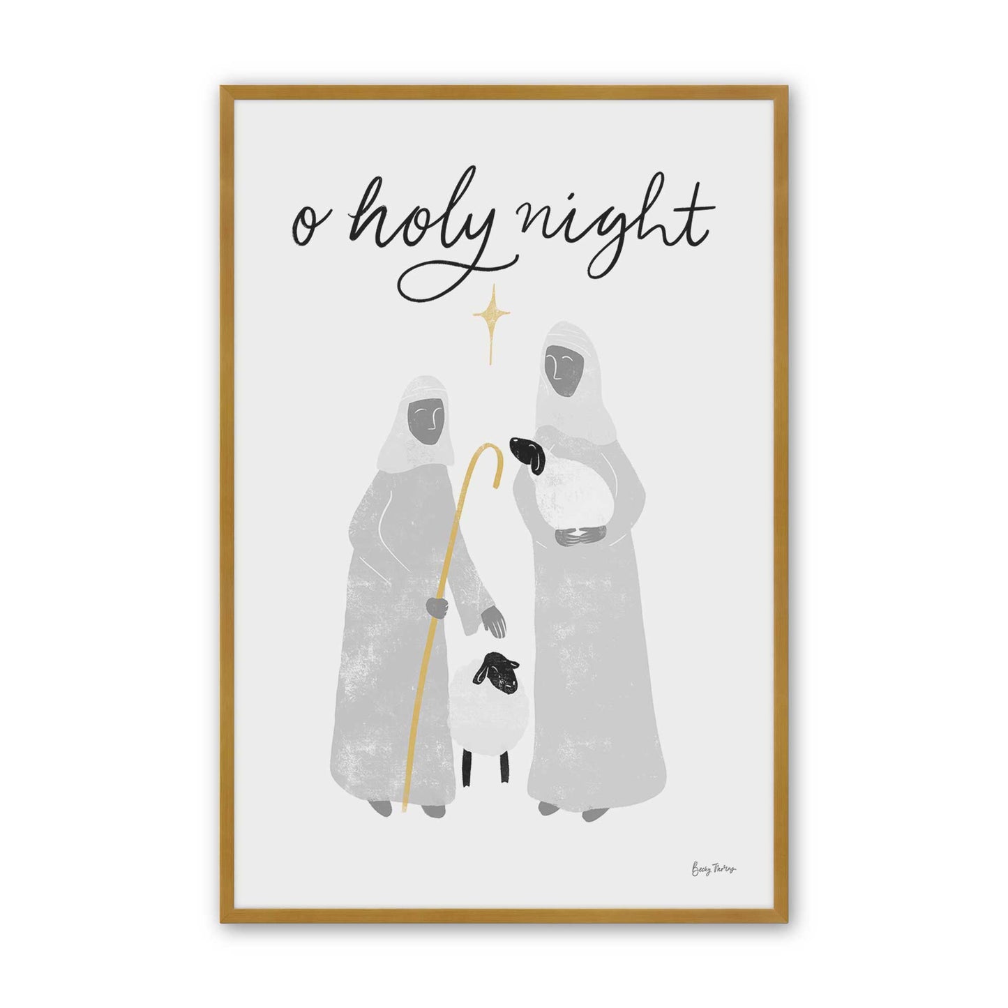 [Color:Polished Gold], Picture of art in a Polished Gold frame