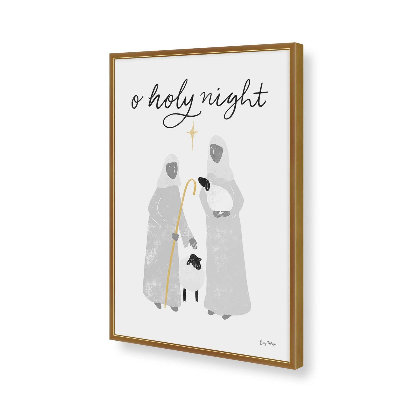 [Color:Polished Gold], Picture of art in a Polished Gold frame of the corner