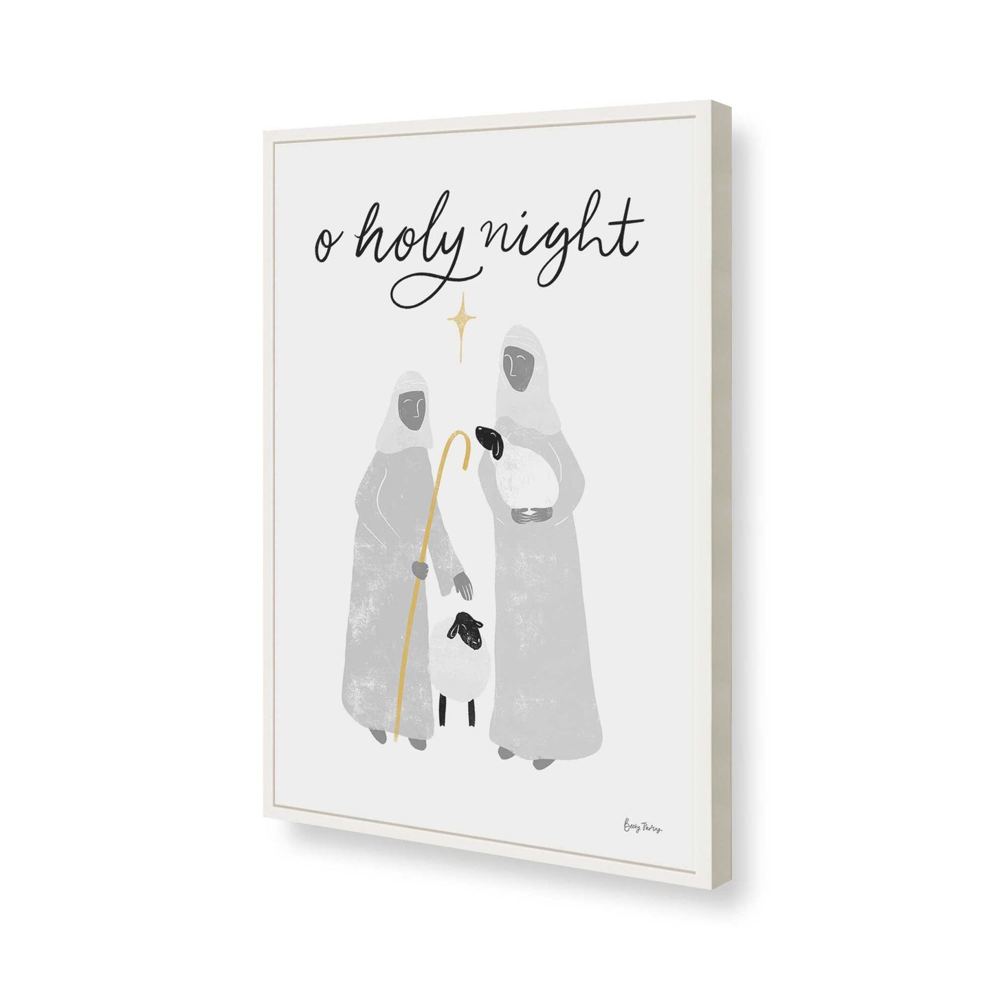 [Color:Opaque White], Picture of art in a Opaque White frame of the corner