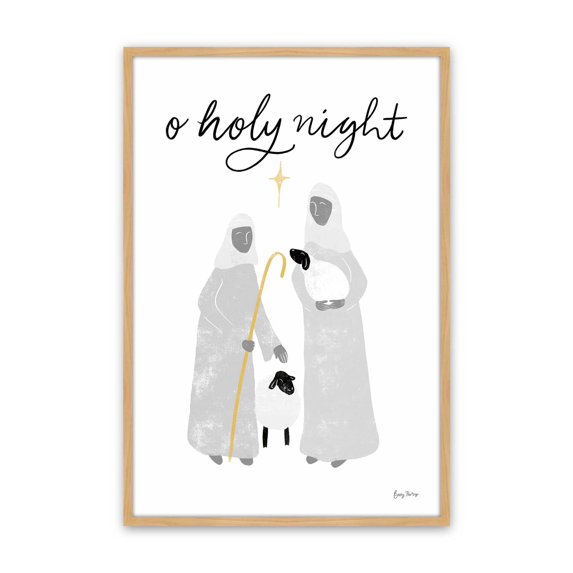 [Color:American Maple], Picture of art in a American Maple frame