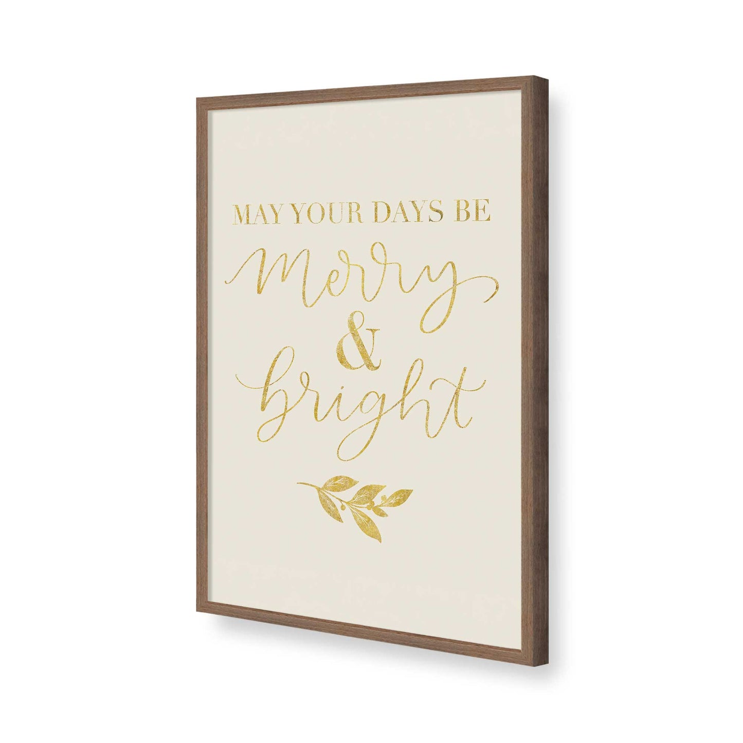 [Color:Walnut], Picture of art in a Walnut frame of the corner