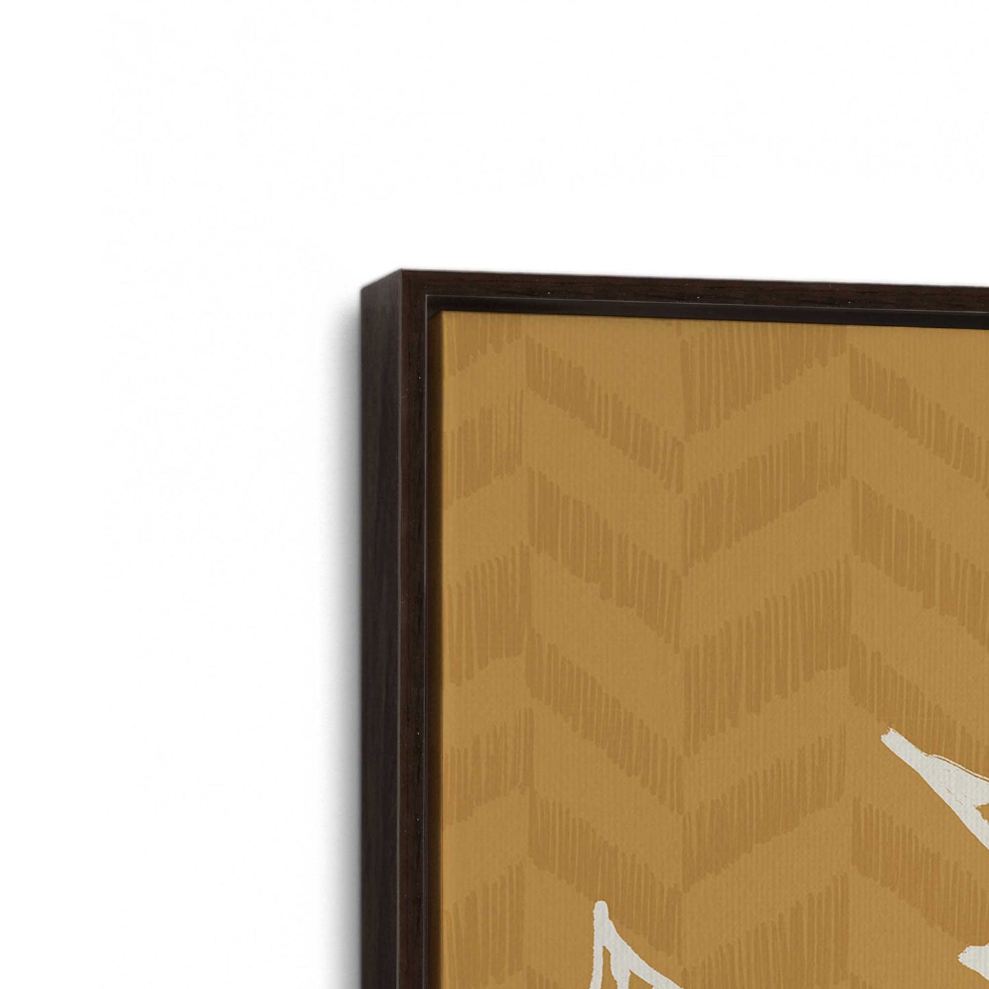 [Color:Espresso], Picture of art in a Espresso frame at an angle