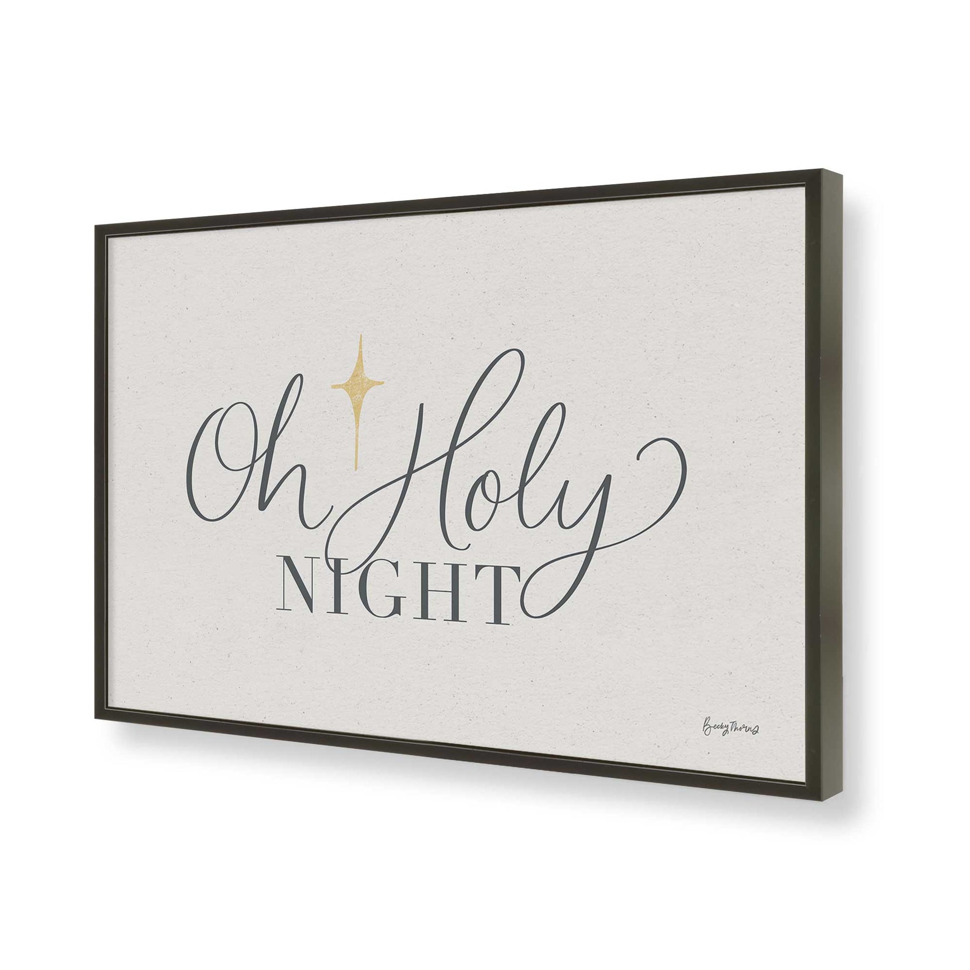 [Color:Satin Black], Picture of art in a Satin Black frame of the corner