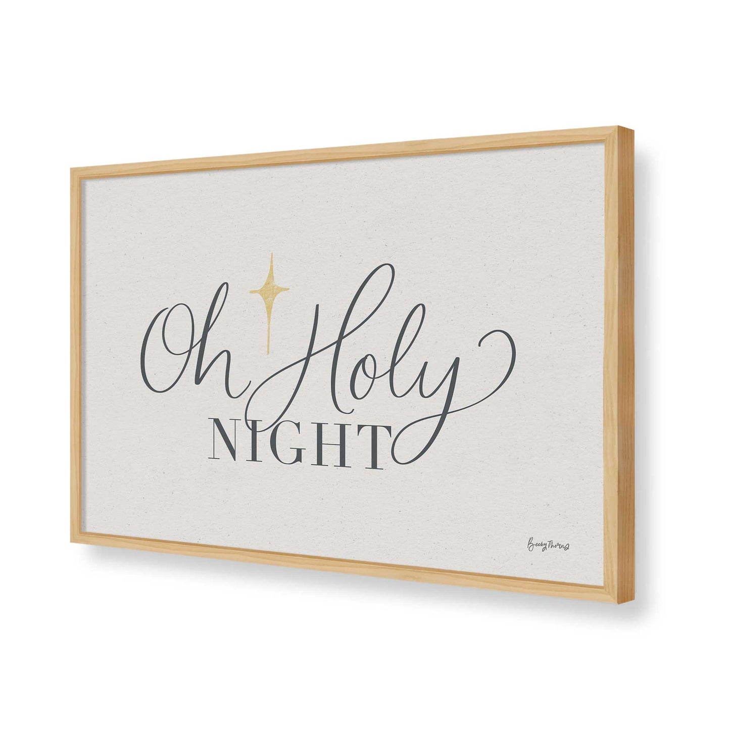 [Color:American Maple], Picture of art in a American Maple frame of the corner