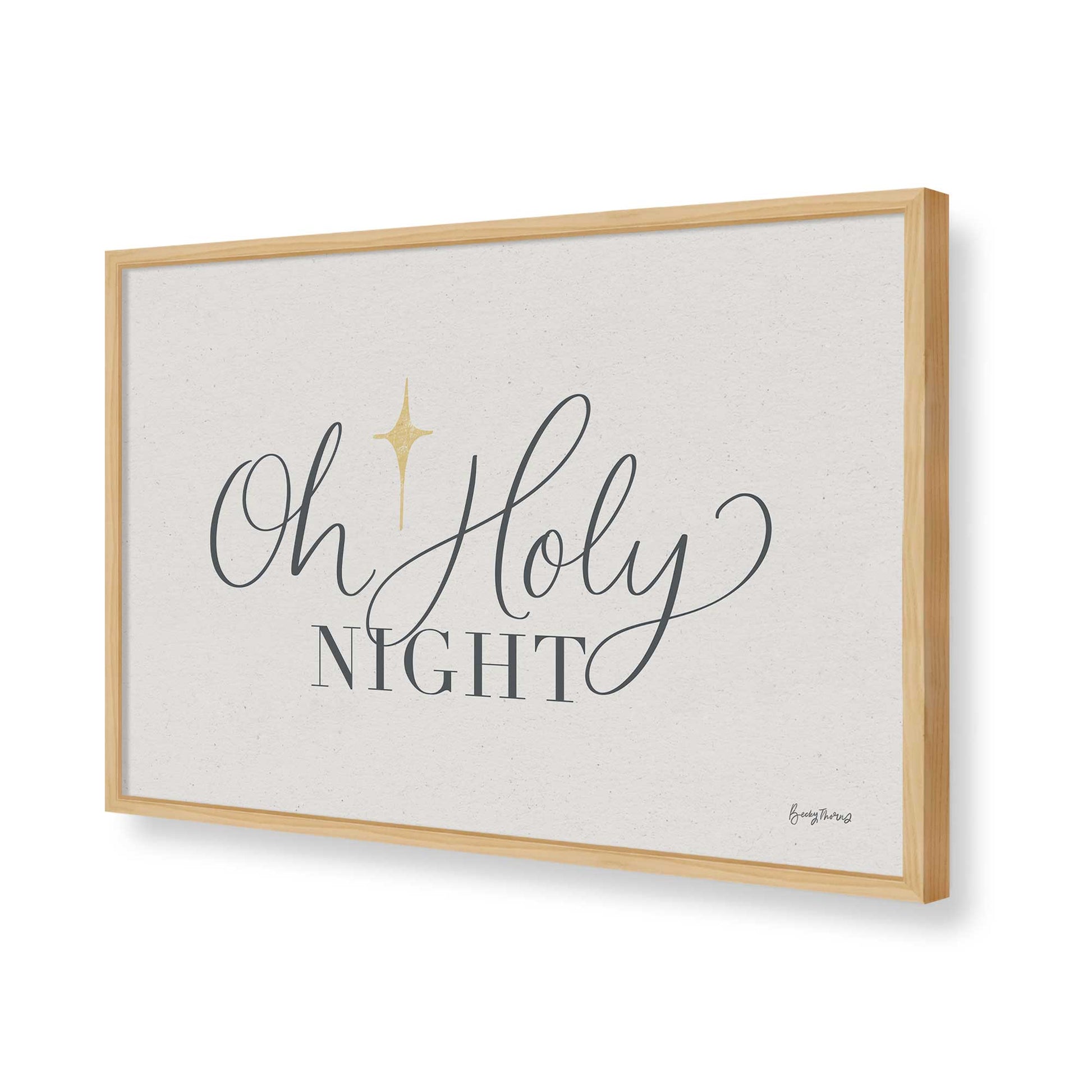 [Color:American Maple], Picture of art in a American Maple frame of the corner