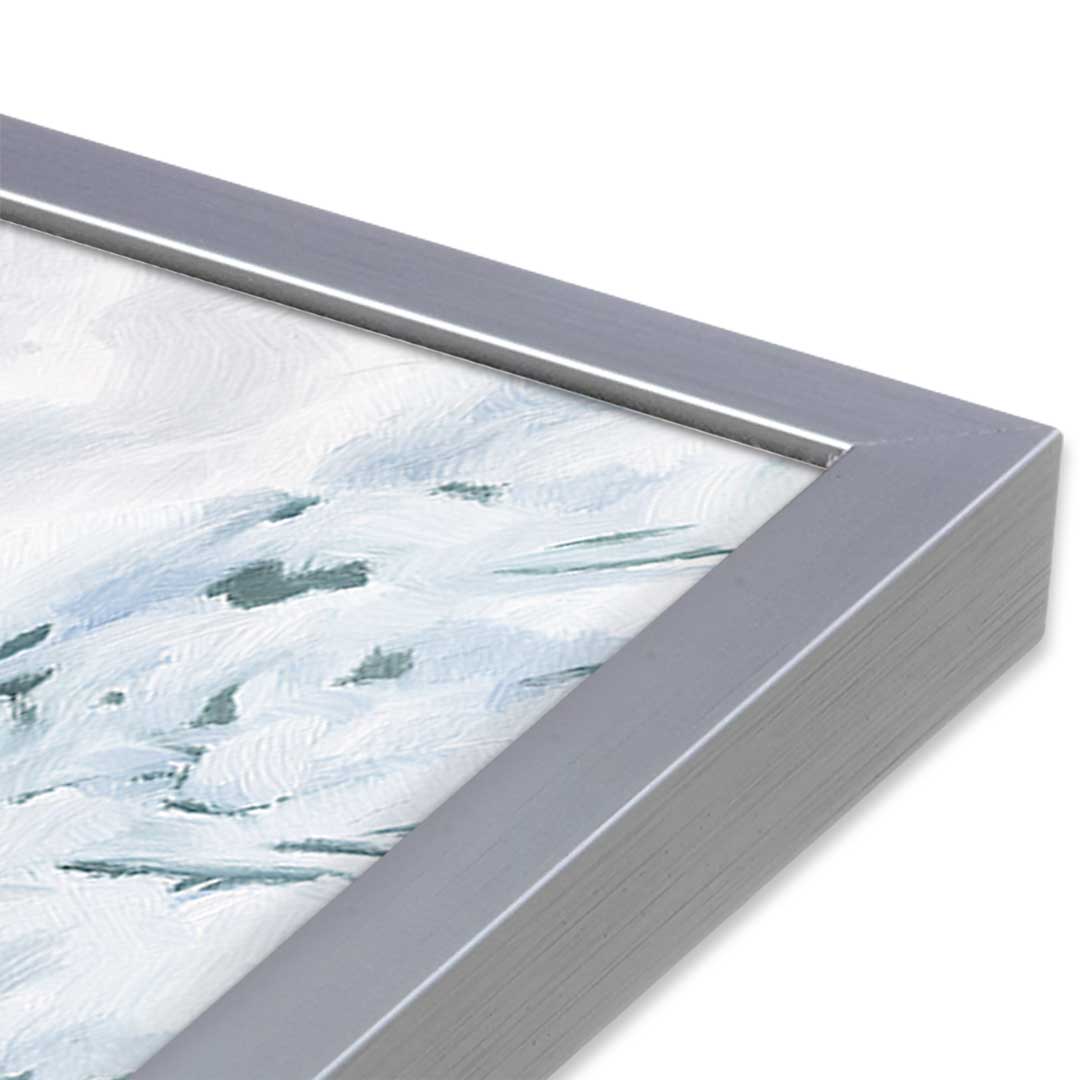 [Color:Polished Chrome], Picture of art in a Polished Chrome frame at an angle