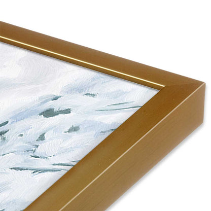 [Color:Polished Gold], Picture of art in a Polished Gold frame at an angle