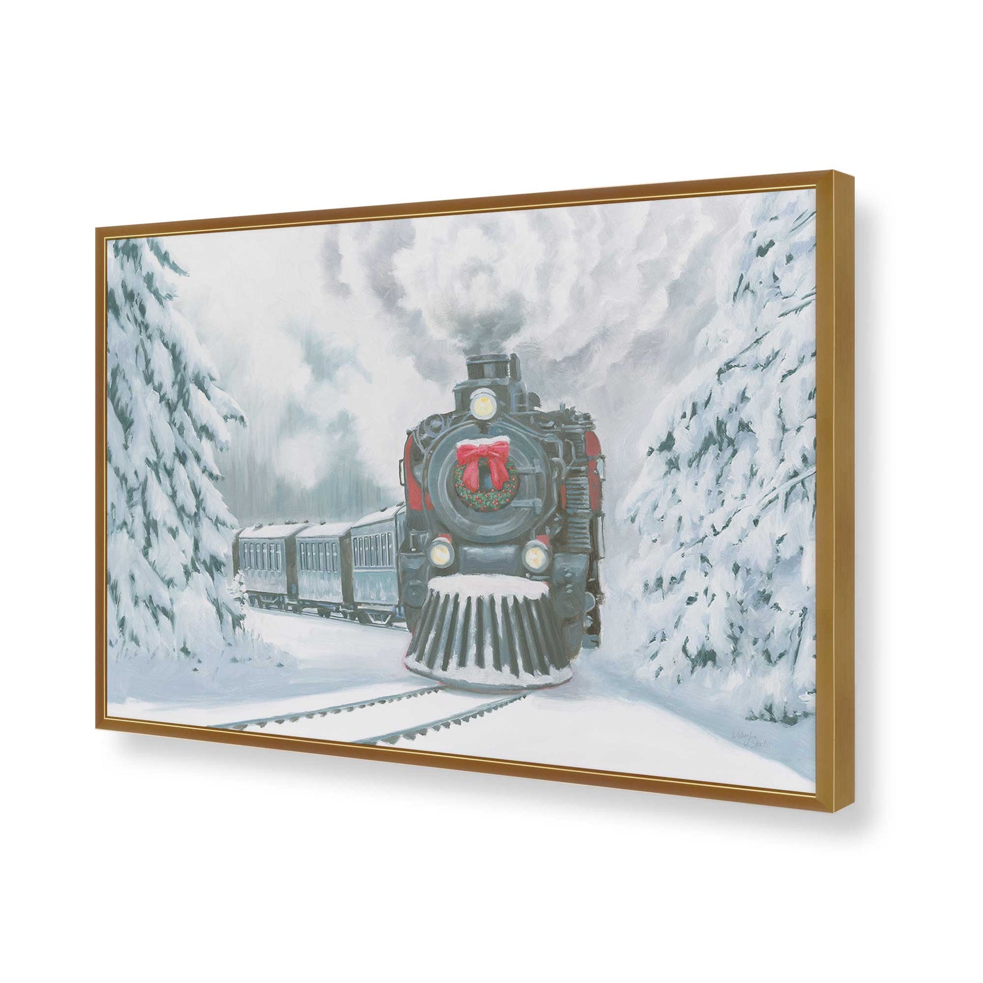 [Color:Polished Gold], Picture of art in a Polished Gold frame of the corner