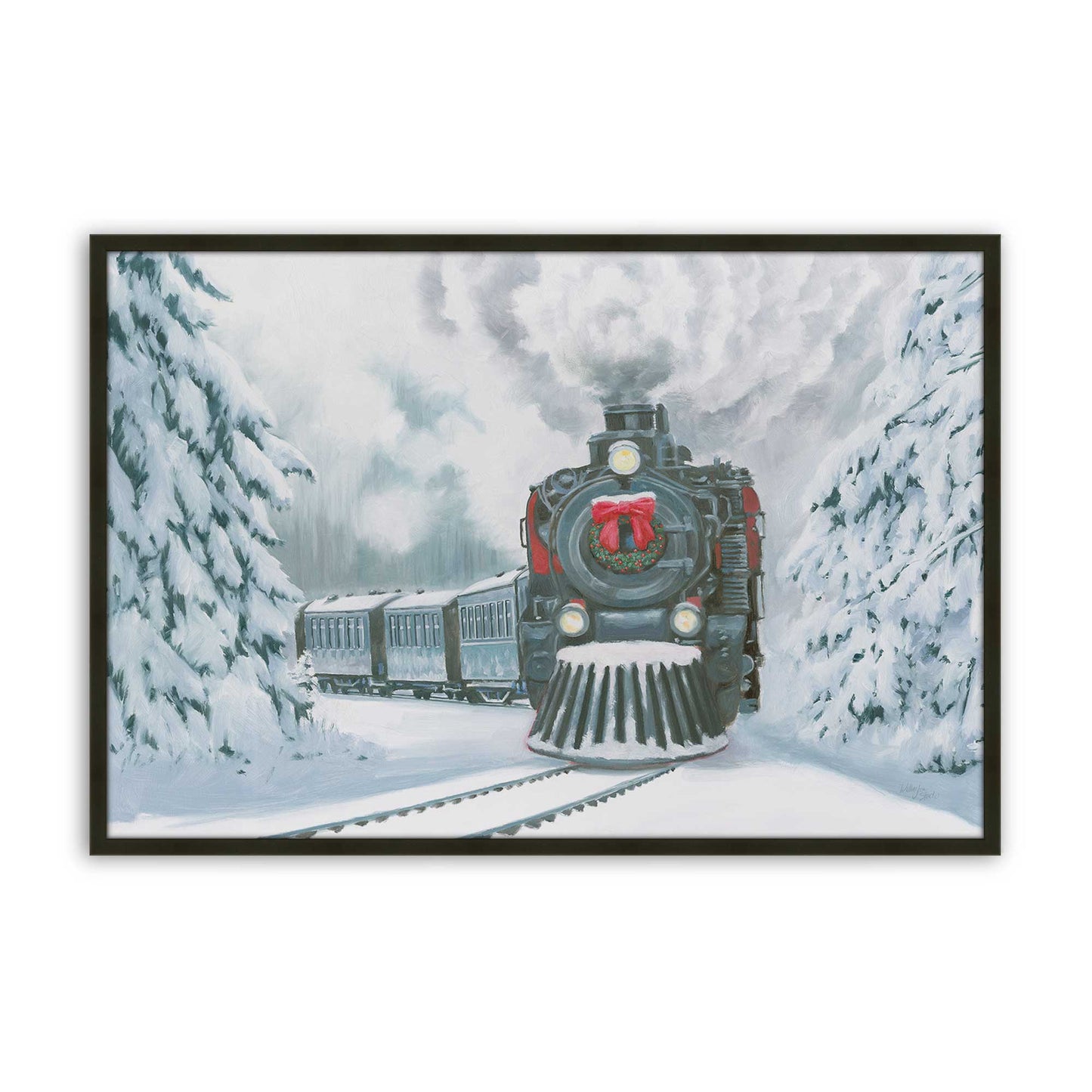 [Color:Satin Black], Picture of art in a Satin Black frame