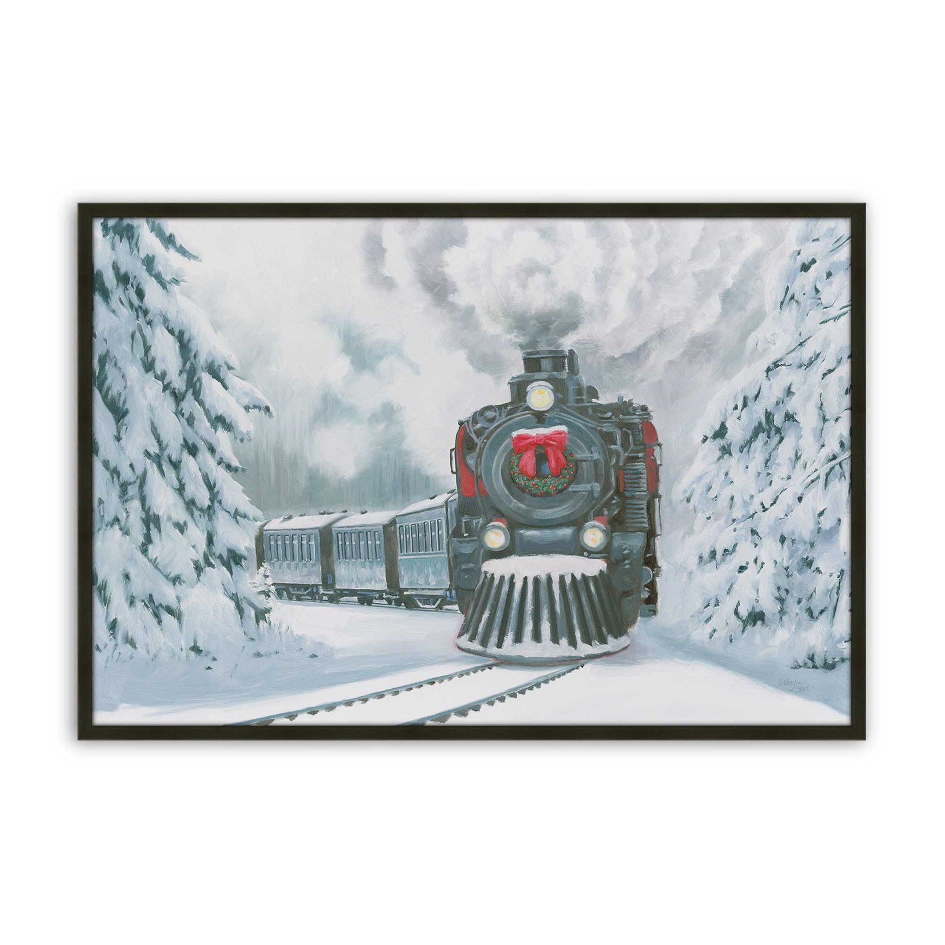 [Color:Satin Black], Picture of art in a Satin Black frame