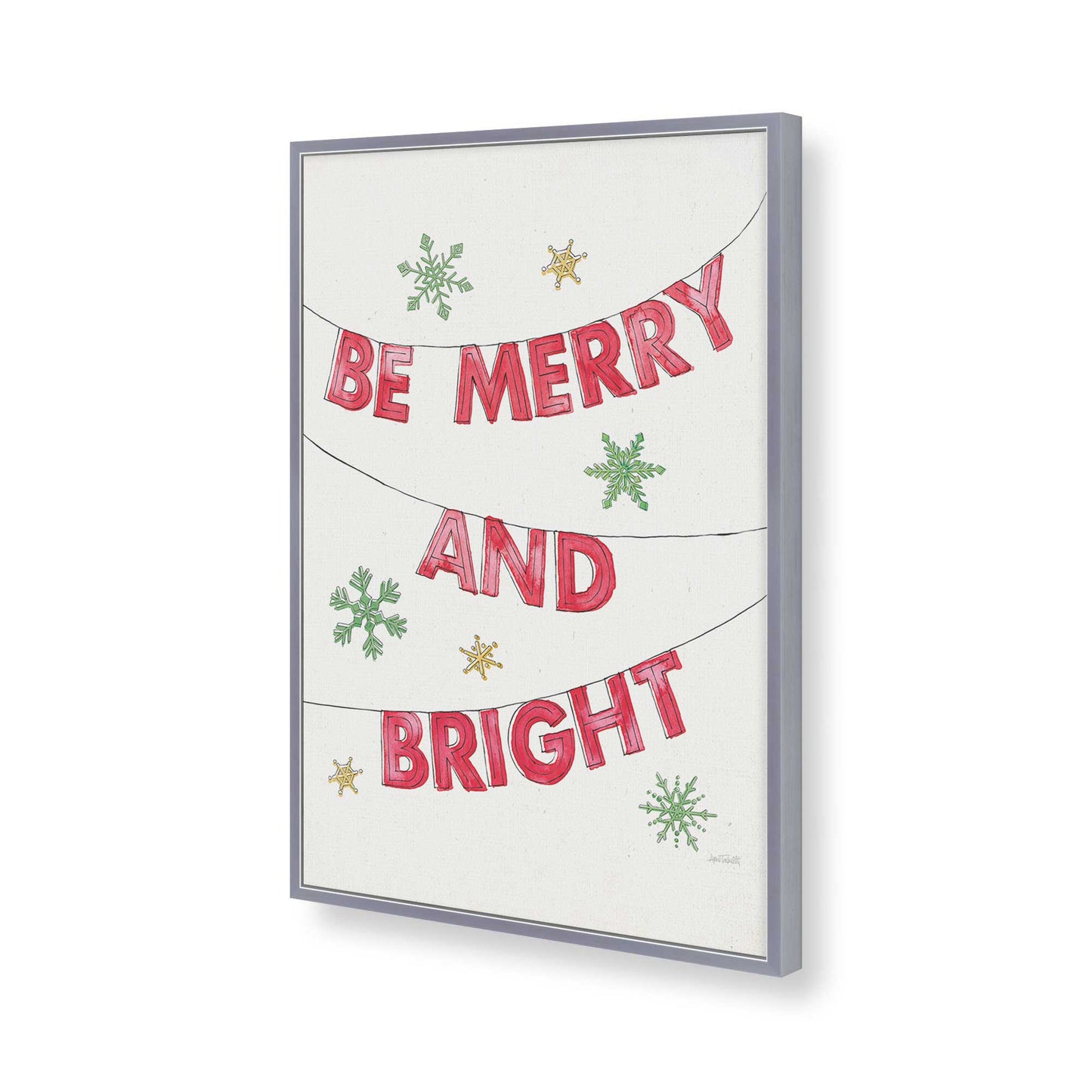 [Color:Polished Chrome], Picture of art in a Polished Chrome frame of the corner