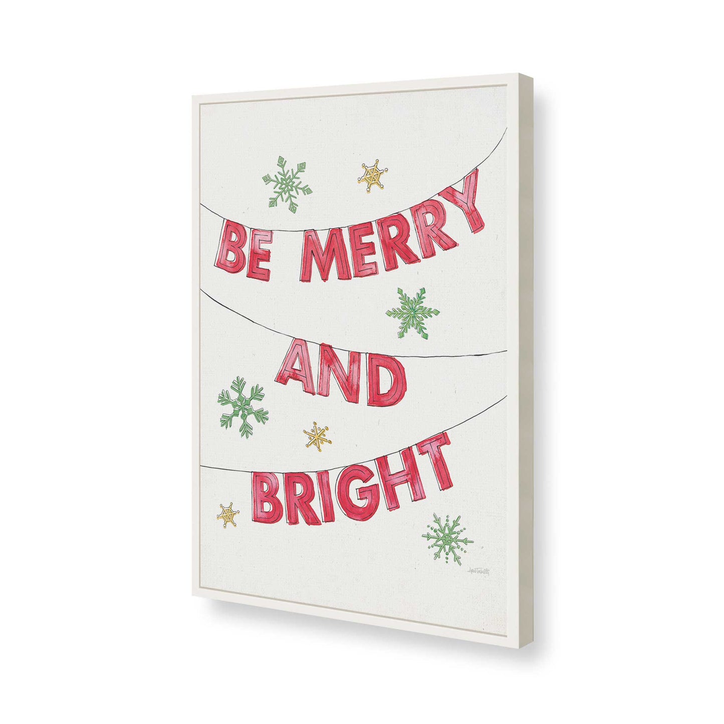 [Color:Opaque White], Picture of art in a Opaque White frame of the corner