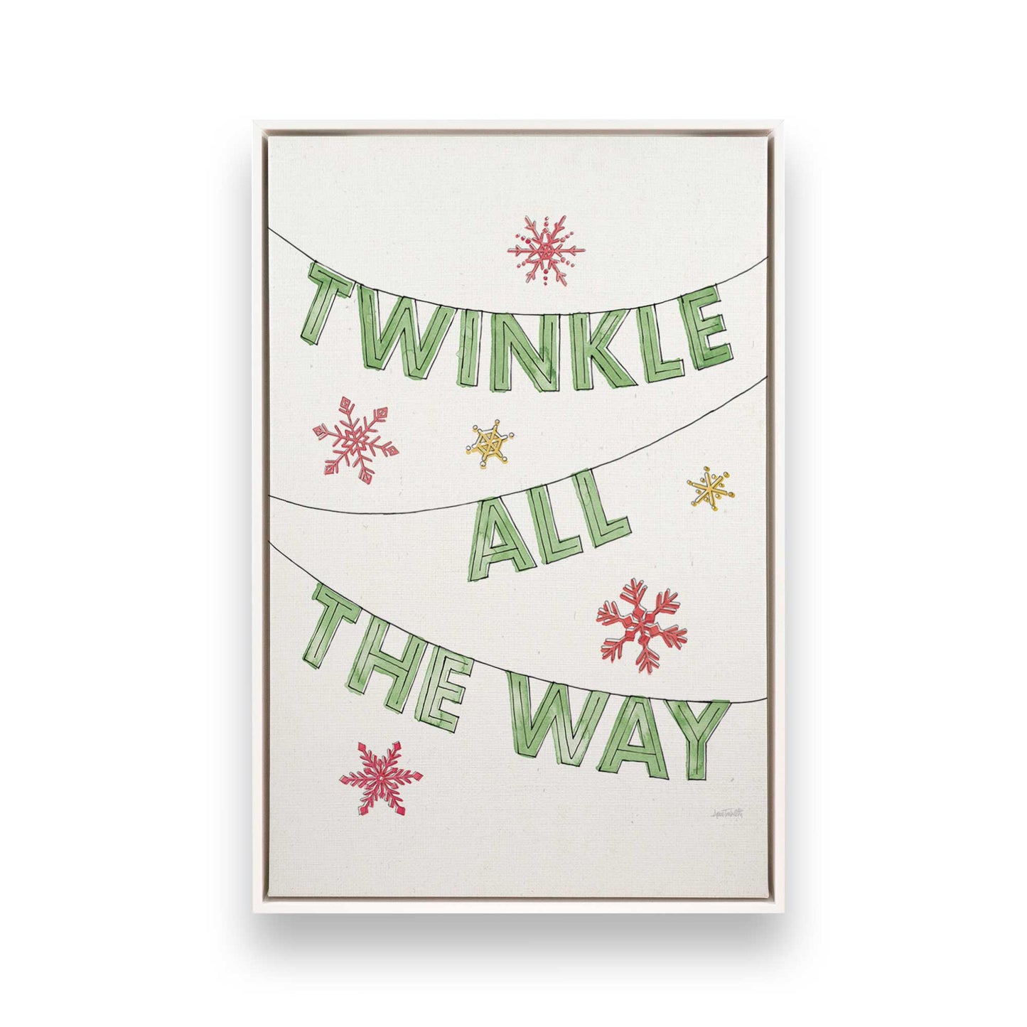 [Color:Opaque White], Picture of art in a White frame