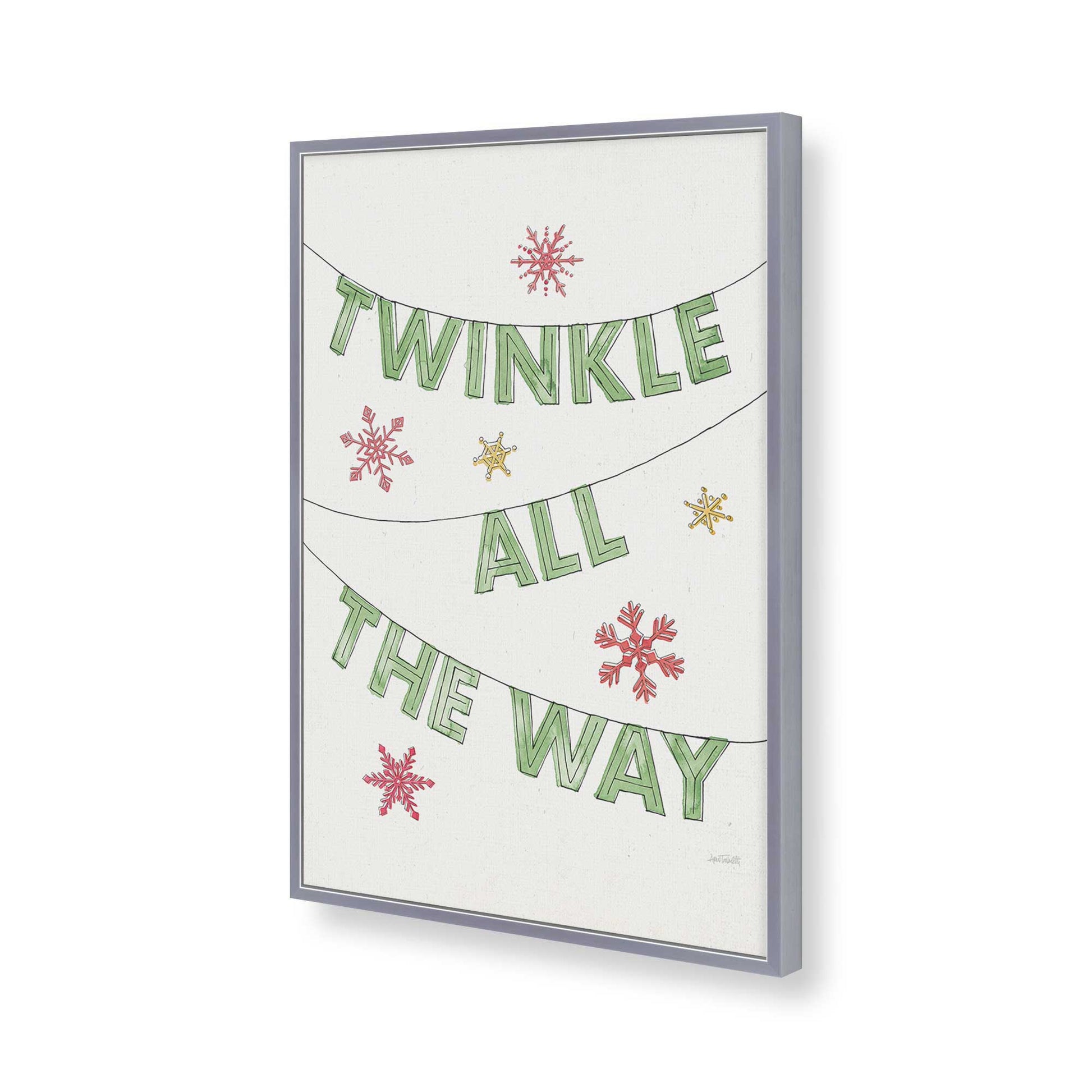 [Color:Polished Chrome], Picture of art in a Polished Chrome frame of the corner