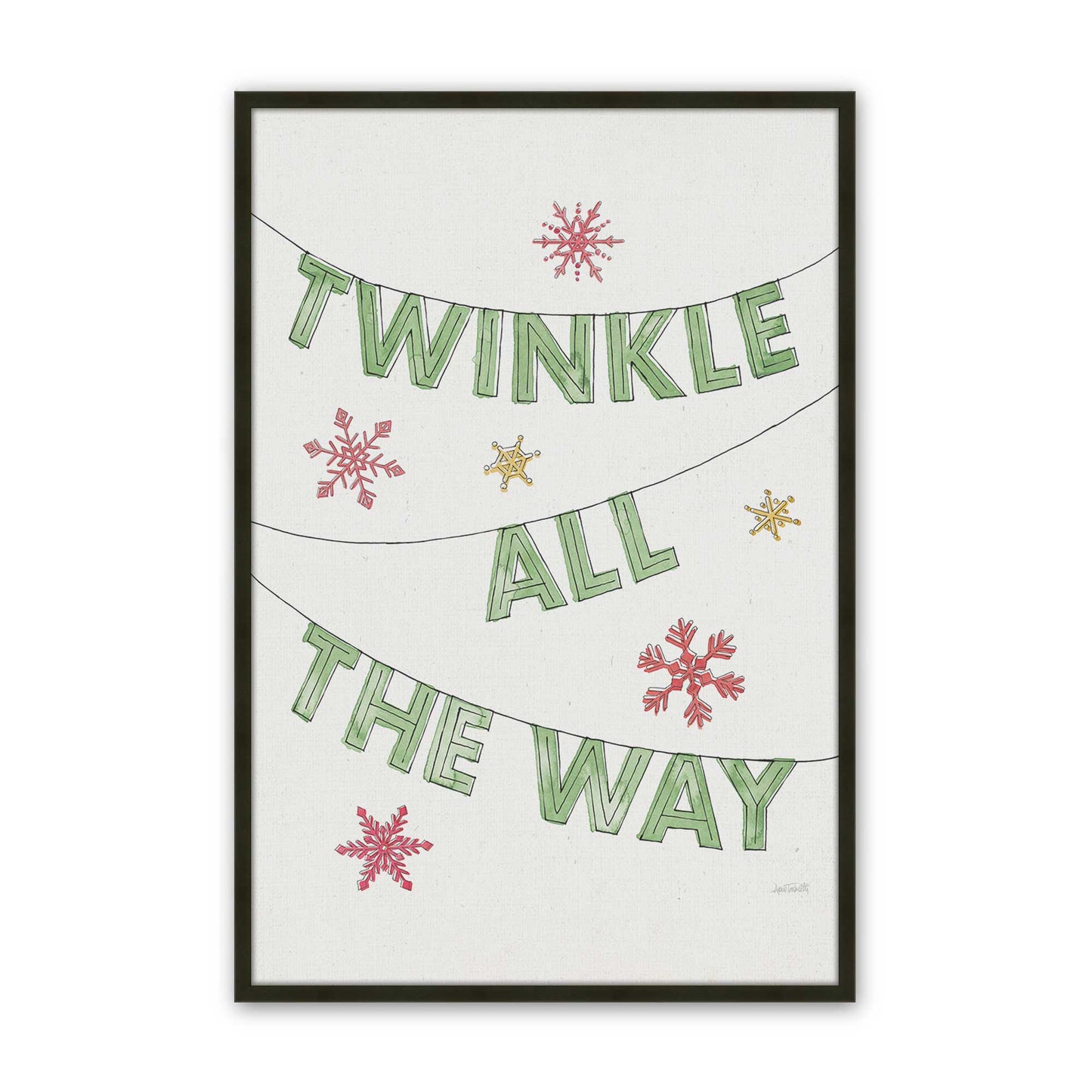 [Color:Satin Black], Picture of art in a Satin Black frame