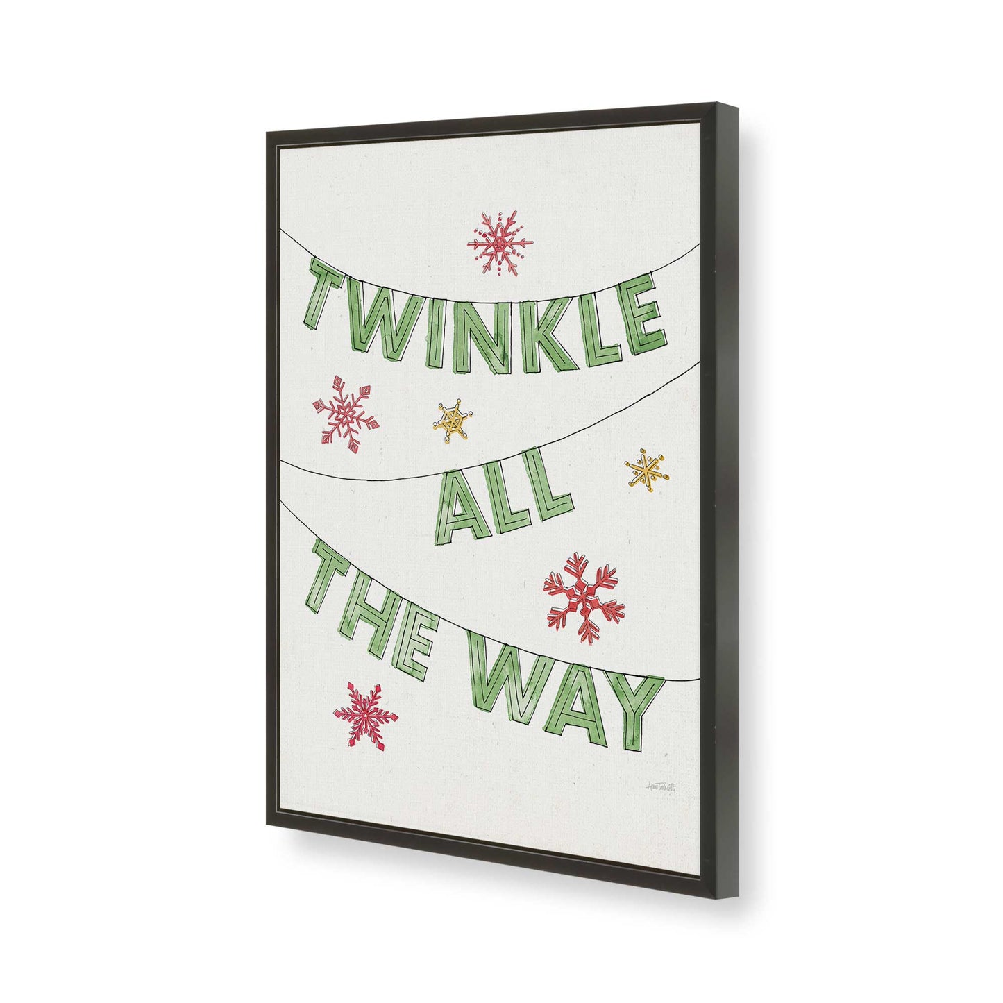 [Color:Satin Black], Picture of art in a Satin Black frame of the corner