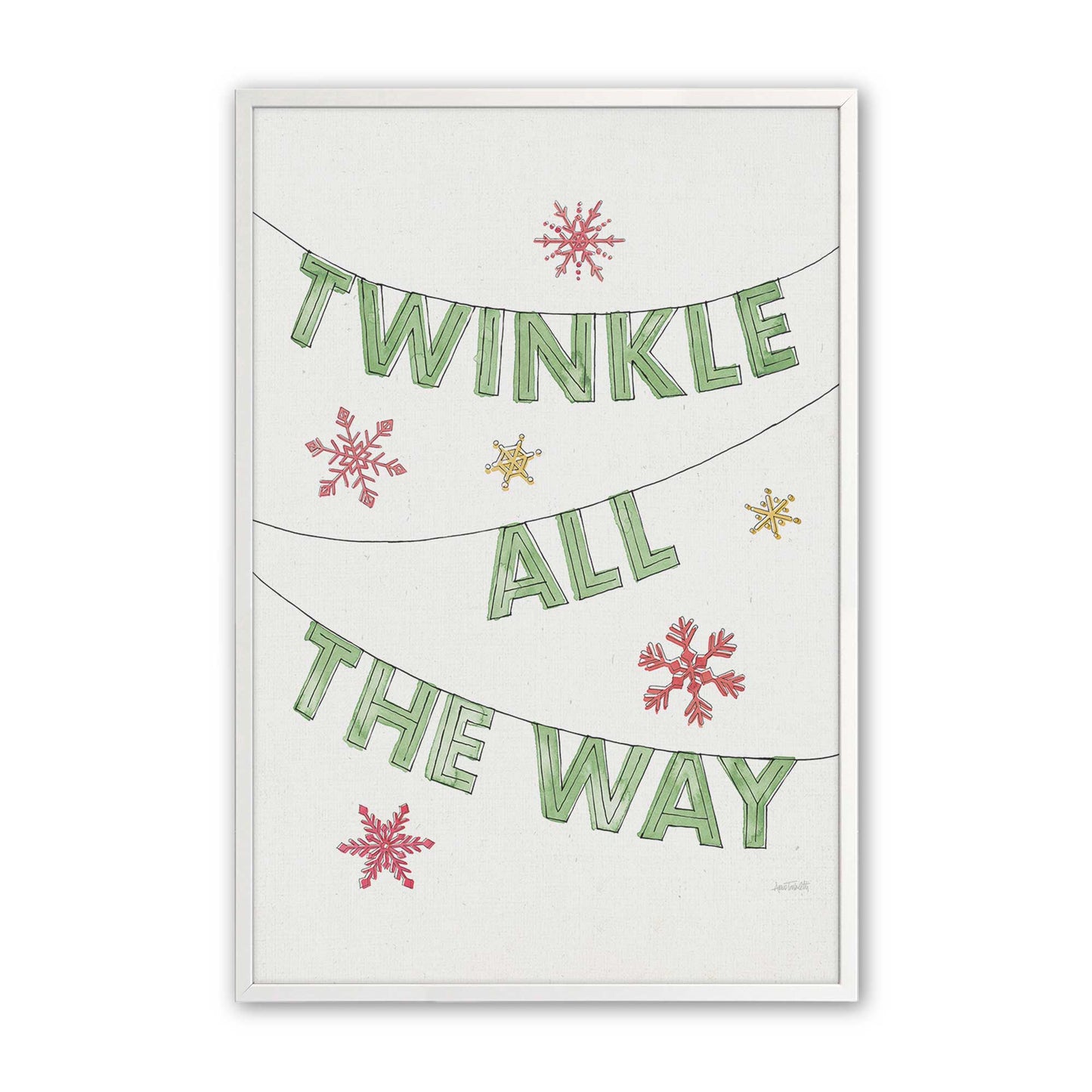 [Color:Opaque White], Picture of art in a Opaque White frame