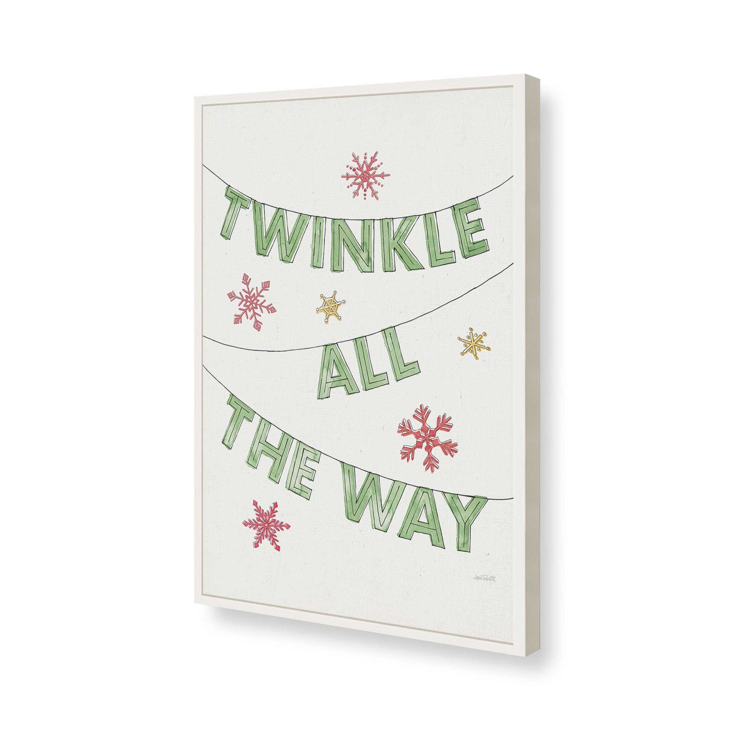 [Color:Opaque White], Picture of art in a Opaque White frame of the corner