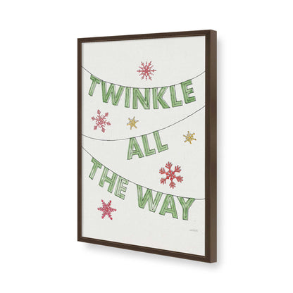 [Color:Brown], Picture of art in a Brown frame of the corner