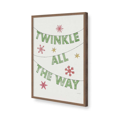 [Color:Walnut], Picture of art in a Walnut frame of the corner