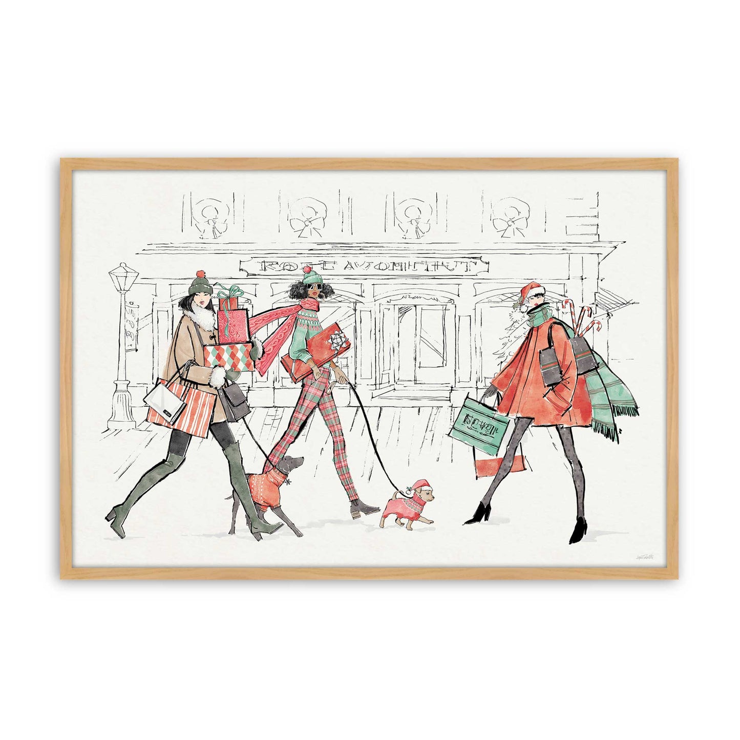 [Color:American Maple], Picture of art in a American Maple frame