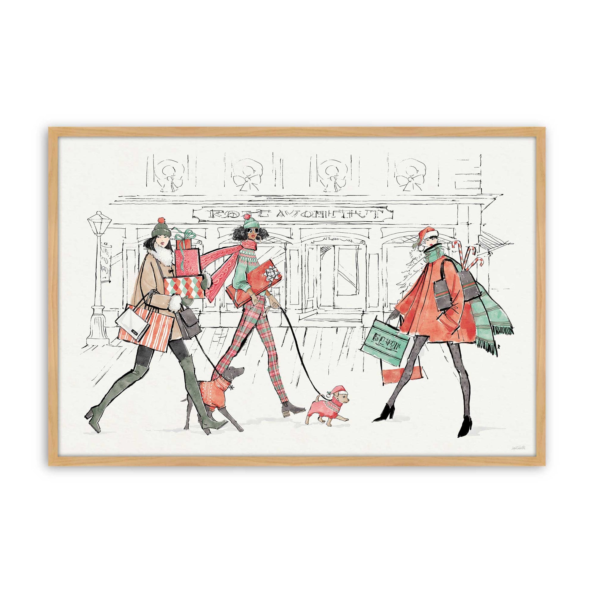 [Color:American Maple], Picture of art in a American Maple frame