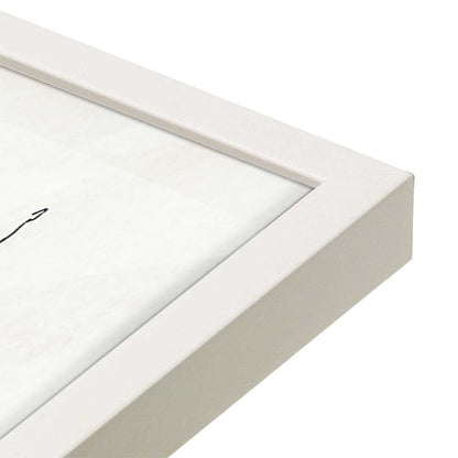 [Color:Opaque White], Picture of art in a Opaque White frame at an angle