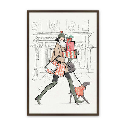 [Color:Brown], Picture of art in a Brown frame