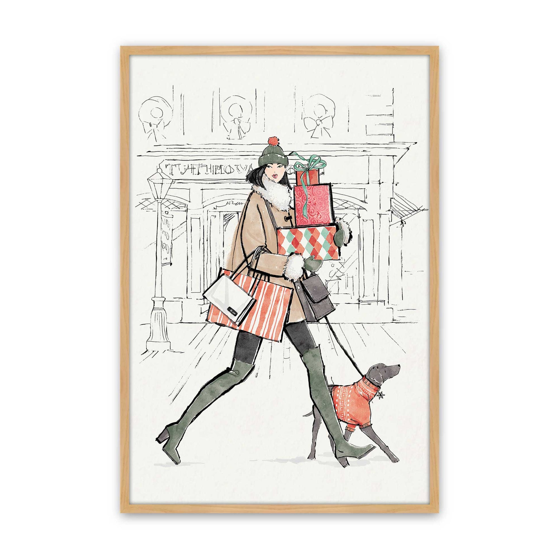 [Color:American Maple], Picture of art in a American Maple frame