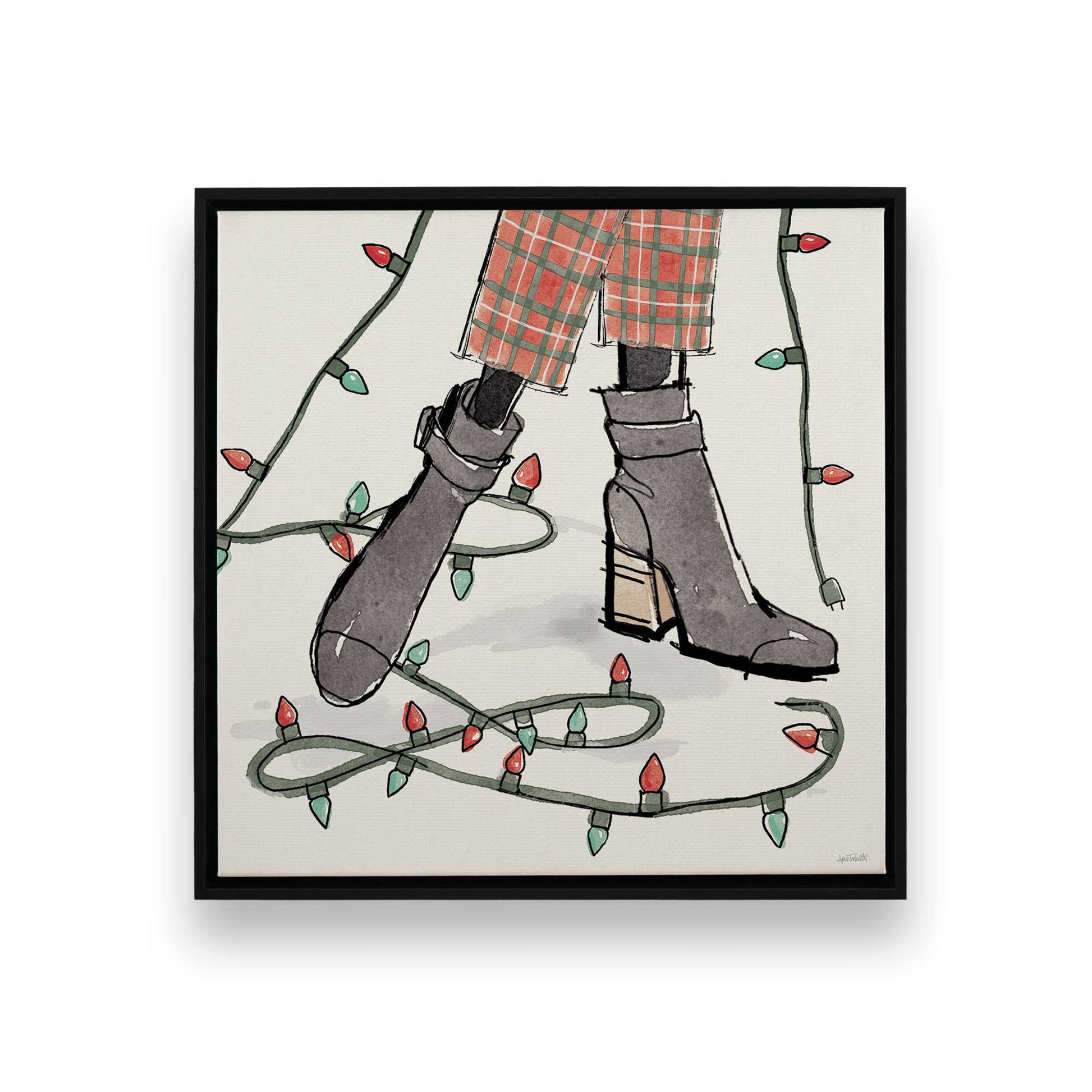 [Color:Satin Black], Picture of art in a Satin Black frame