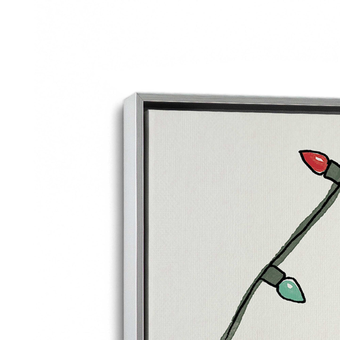 [Color:Polished Chrome], Picture of art in a Polished Chrome frame at an angle