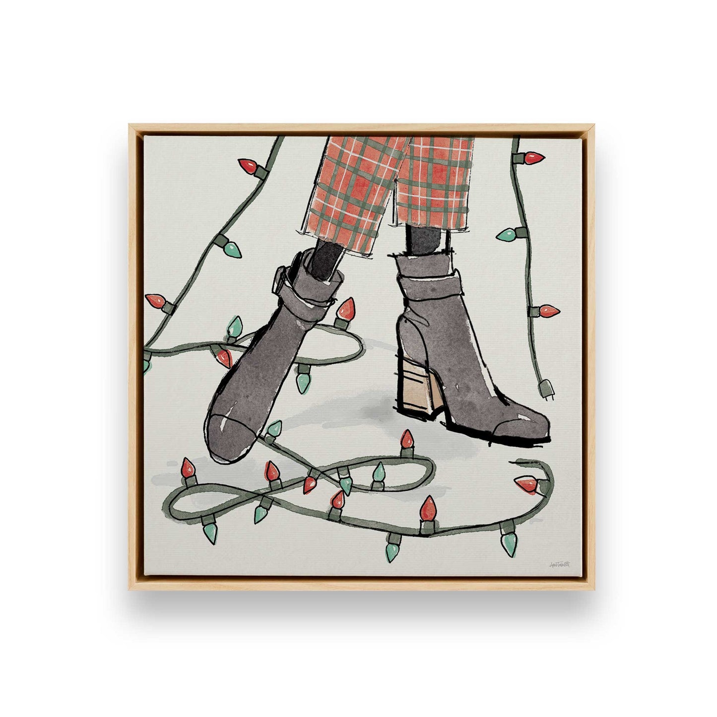 [Color:American Maple], Picture of art in a American Maple frame