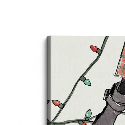 [Color:Stretched Canvas], Picture of the corner of the art