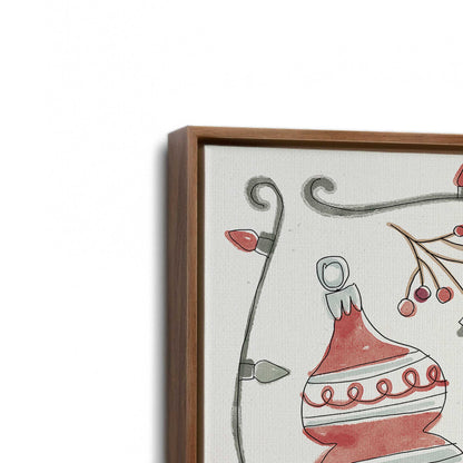 [Color:Walnut], Picture of art in a Walnut frame at an angle