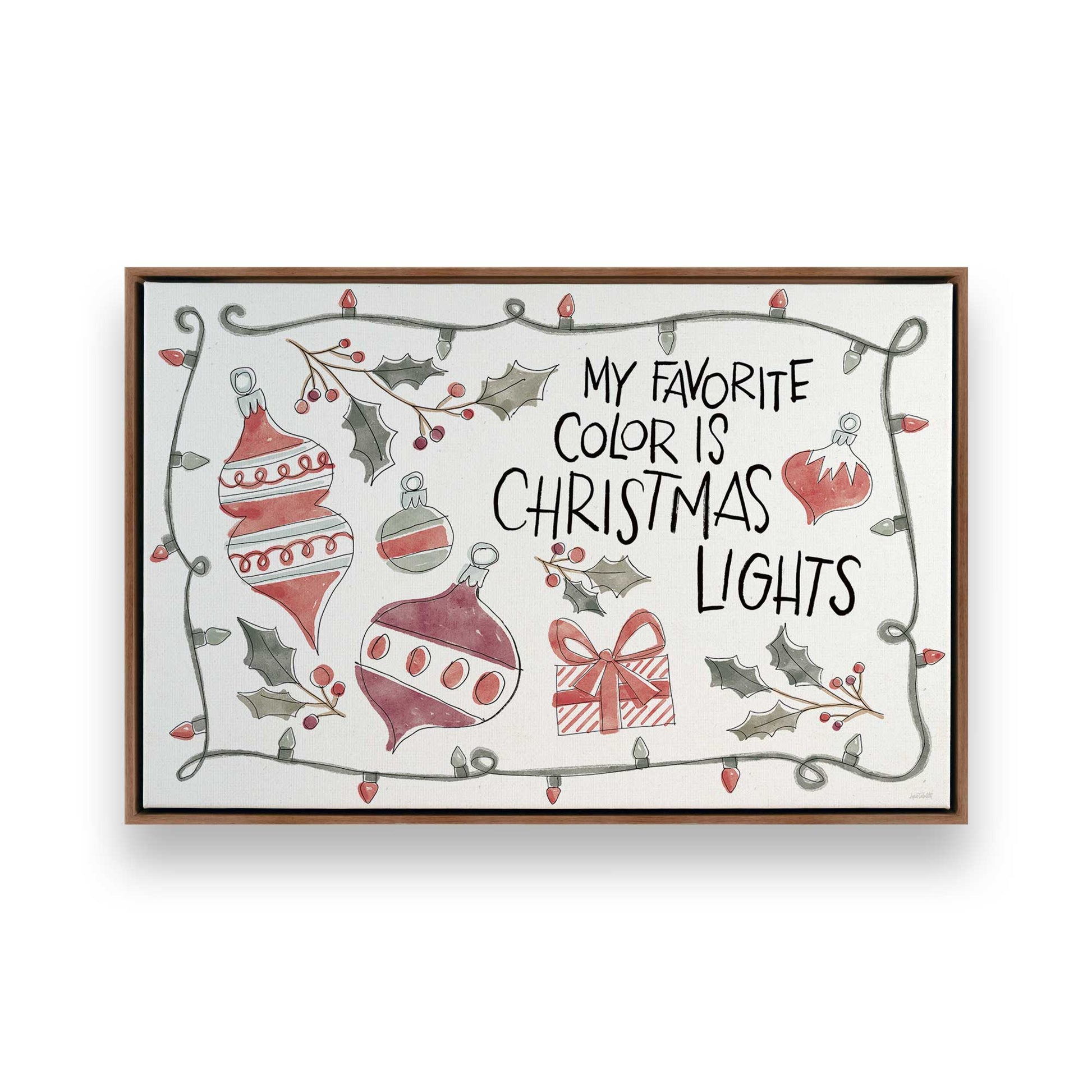 [Color:Walnut], Picture of art in a Walnut frame