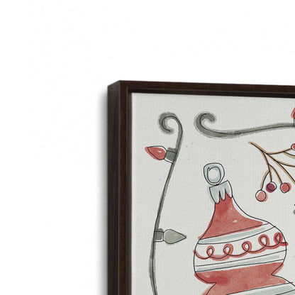 [Color:Espresso], Picture of art in a Espresso frame at an angle