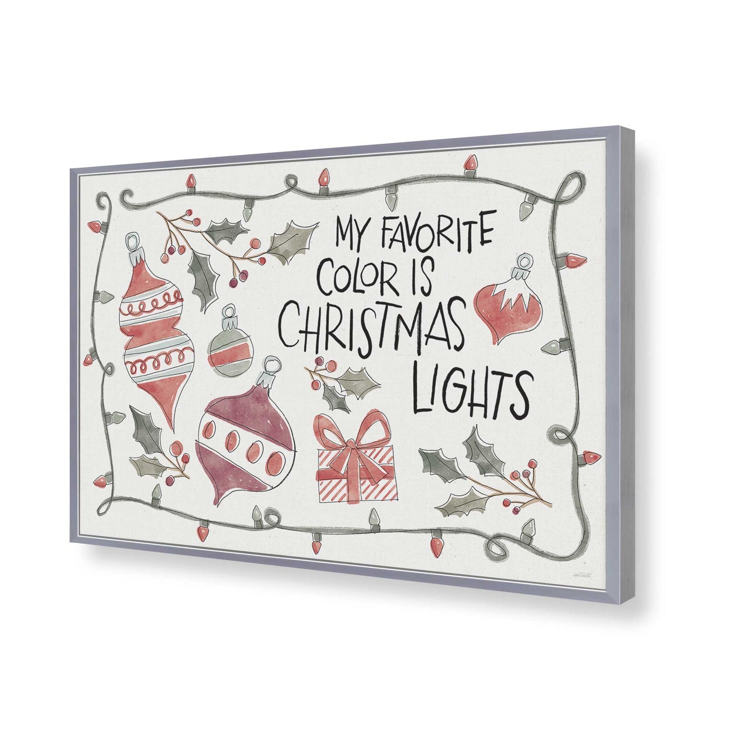 [Color:Polished Chrome], Picture of art in a Polished Chrome frame of the corner